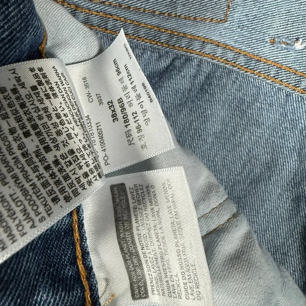 Levi's 541 Athletic Fit‎ Jeans Mens W38 L32 Comfort Stretch Blue Denim